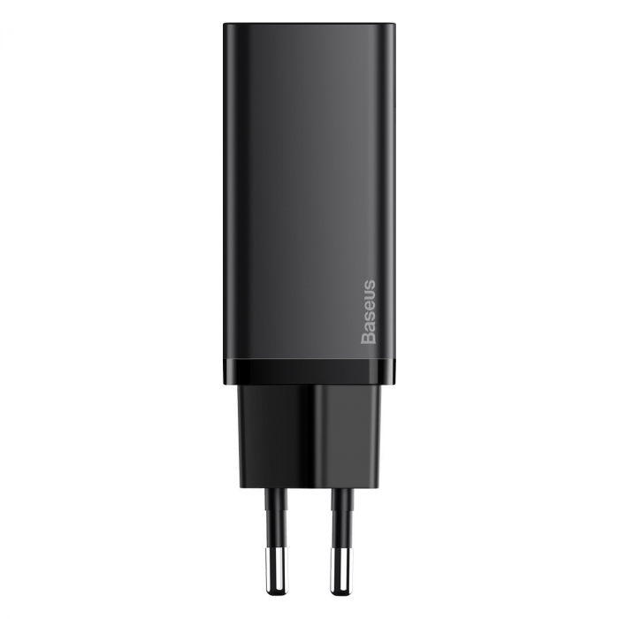 Incarcator de retea rapid BASEUS GaN2 Lite Quick Travel USB + USB-C 65W (negru) CCGAN2L-B01 [2]