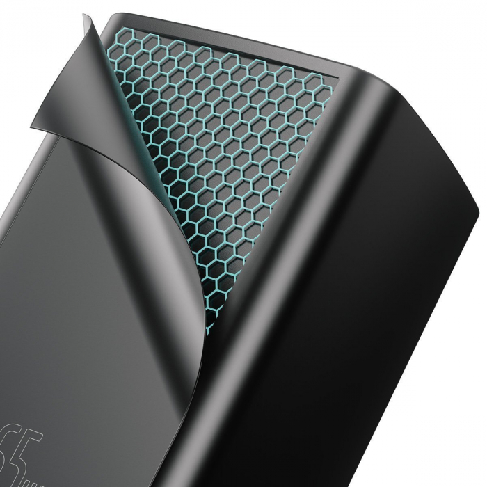 Incarcator de retea rapid BASEUS GaN2 Lite Quick Travel USB + USB-C 65W (negru) CCGAN2L-B01 [5]