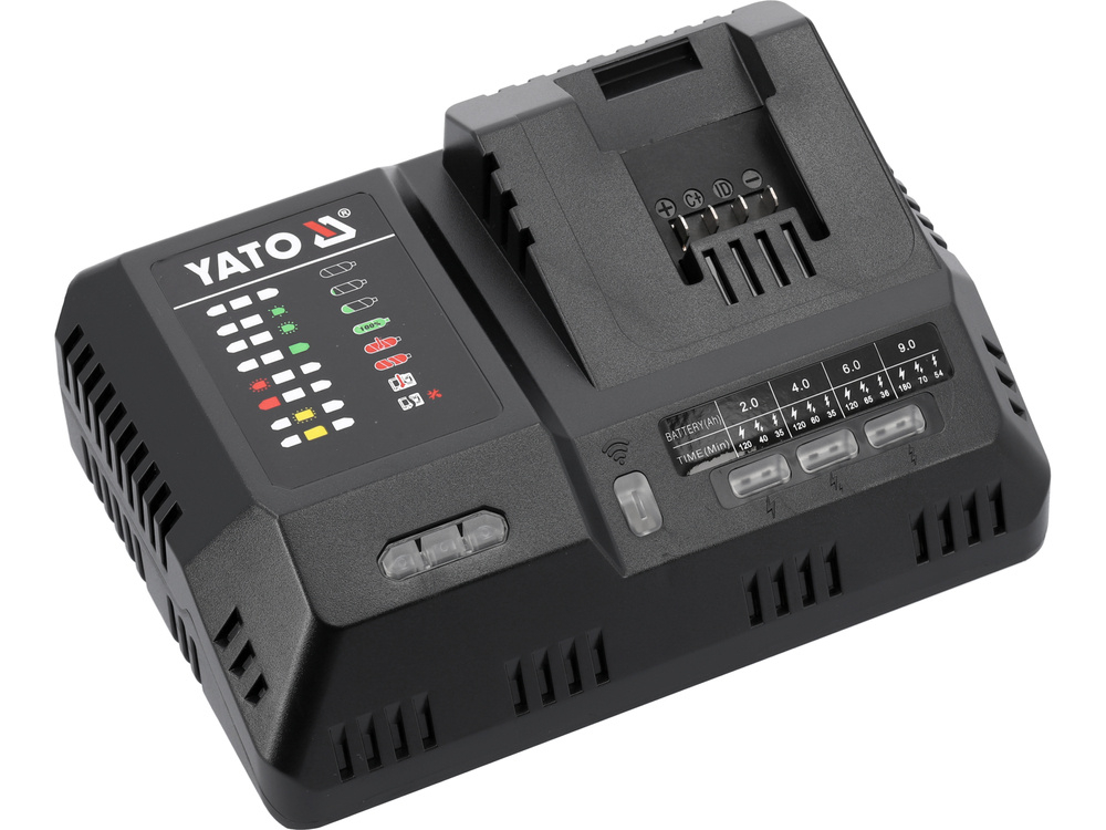 Incarcator Super Rapid Inteligent YATO cu Sistem Racire, Li-Ion 18V (2.4-12A)