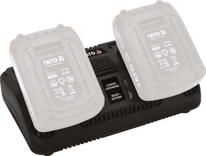 Incarcator rapid dublu YATO acumulator Li-Ion 18V 2-3-4-6 Ah [4]