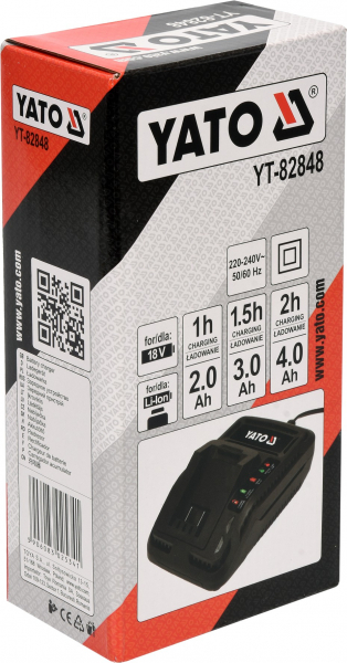 Incarcator Rapid YATO, Acumulator Li-Ion, 18V, 2-3-4 Ah [3]