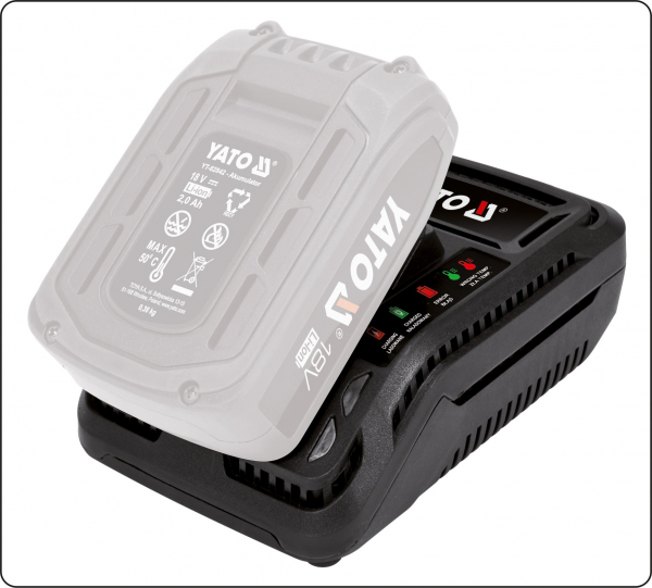 Incarcator Rapid YATO, Acumulator Li-Ion, 18V, 2-3-4 Ah [4]