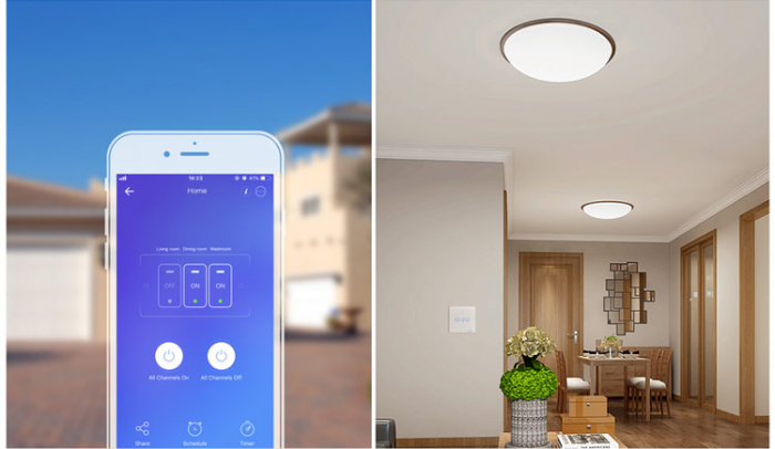 Intrerupator inteligent simplu cu touch WiFi SONOFF T0 EU TX aplicatie eWeLink IM190314009 [7]