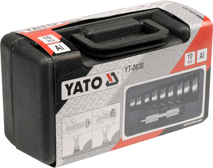 Set inlocuire rulment/simering YATO aluminiu 10piese [2]