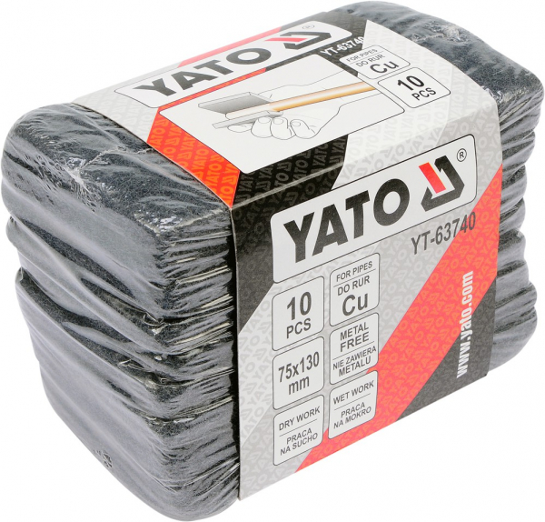 Kit YATO, Burete abraziv pentru tevi cupru, 75X130mm, 10buc [3]
