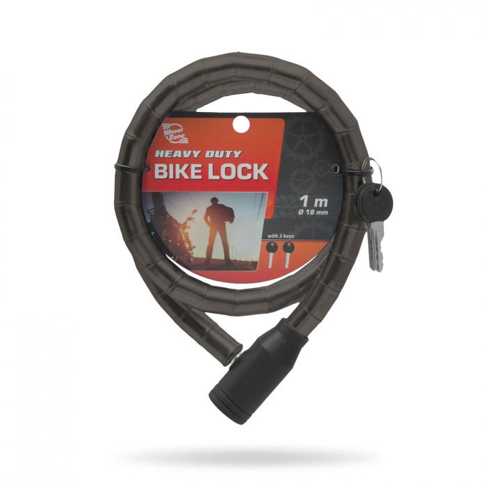 Lacăt pt. bicicletă tip role de oţel Ø18 mm [2]