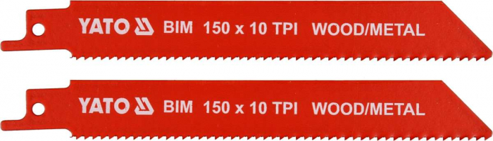 LAME FIERASTRAU SABIE BIM 150MM 10TPI 2PCS YATO [2]