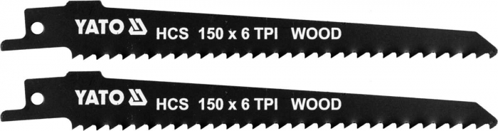 LAME FIERASTRAU SABIE HCS 150MM 6TPI 2PCS YATO [2]