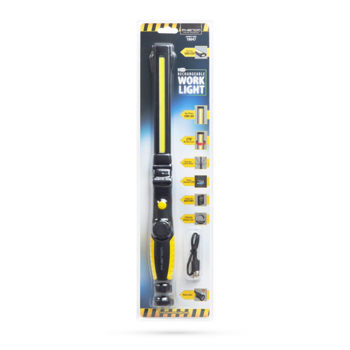 Lampă de lucru COB-LED cu acumulator - PHENOM [10]