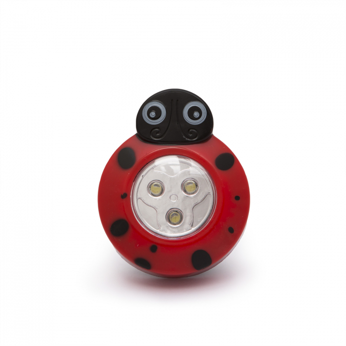 Lampa de veghe decorativa cu buton, model buburuza