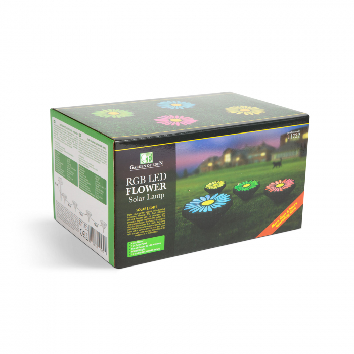 Lampă solară LED - model flori - culoare - 360 cm [4]