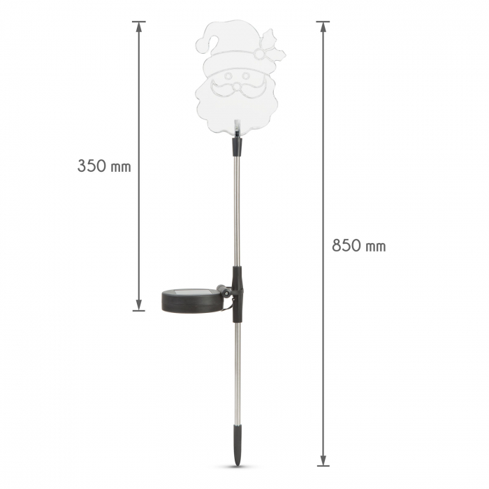 Lampă solară LED - model „Moş Crăciun” [4]
