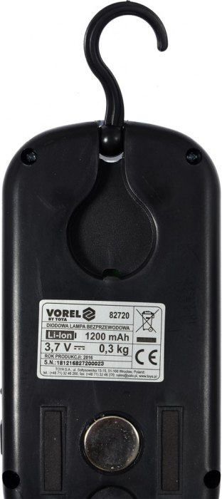 Lampa atelier cu acumulator VOREL 36 LED magnet 12V 4h [5]