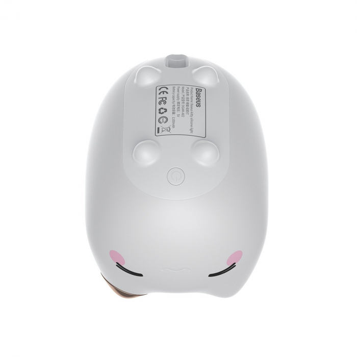 Lampa de noapte wireless BASEUS Cute Kitty 5V 1W 1100mAh silicon Warm White DGAM-A02 [4]