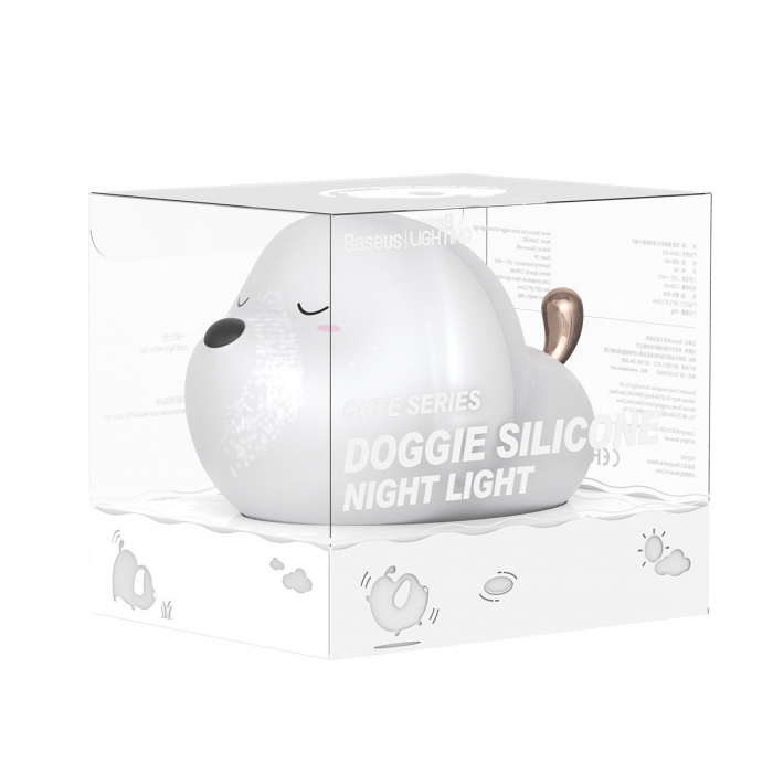 Lampa de noapte wireless BASEUS Cute Doggie 5V 1W 1100mAh silicon Warm White DGAM-B02 [8]