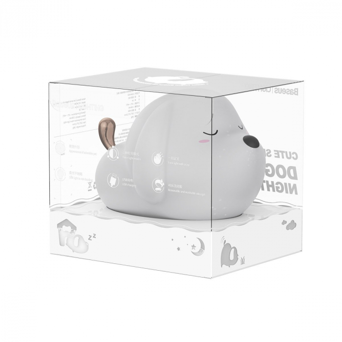Lampa de noapte wireless BASEUS Cute Doggie 5V 1W 1100mAh silicon Warm White DGAM-B02 [7]