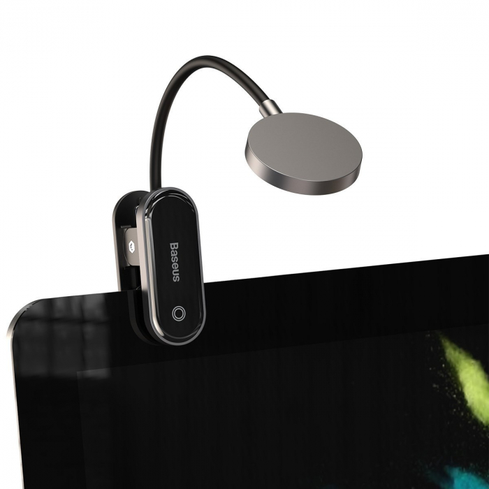 Lampa LED de citit BASEUS Comfort Reading mini clema (gri inchis) DGRAD-0G [4]