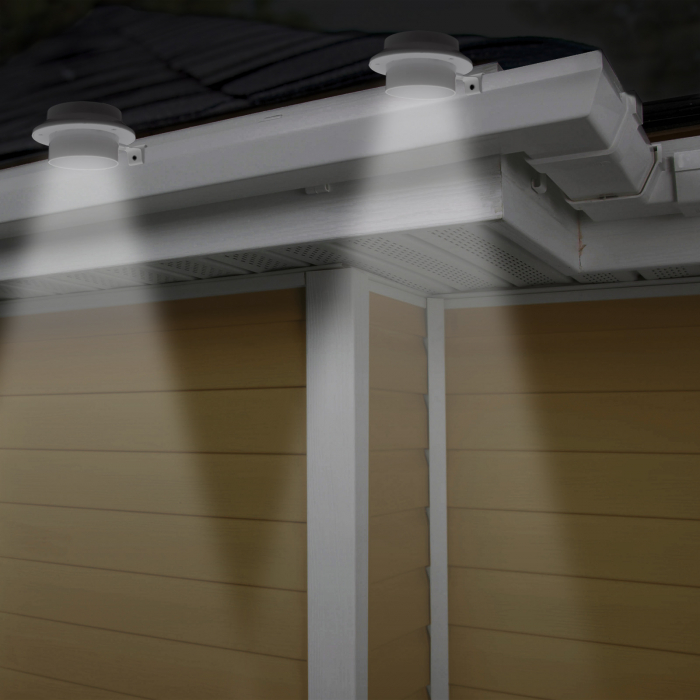 Lampa solara pt. stresini/garduri cu 3 LED-uri, alb [4]