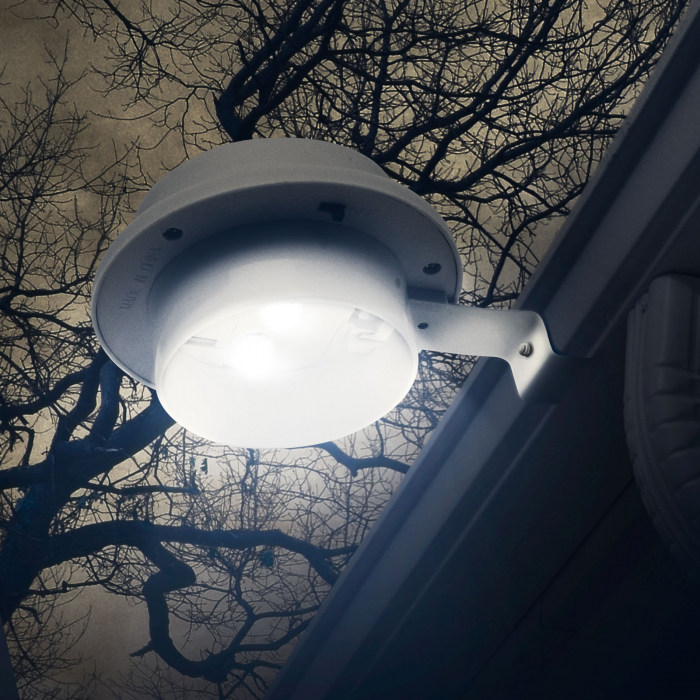 Lampa solara pt. stresini/garduri cu 3 LED-uri, alb [2]