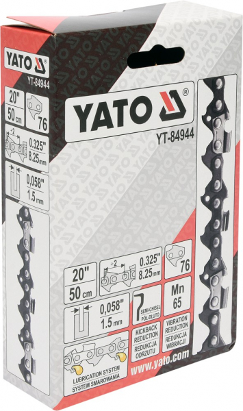 Lant pentru drujba YATO 20 Inch/50 cm 0.325 Inch 1.5mm 76 dinti [2]