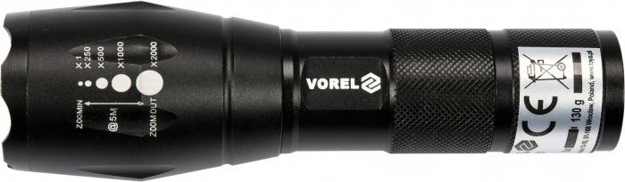 Lanterna universala de buzunar VOREL LED 5W 280lm ZOOM [3]