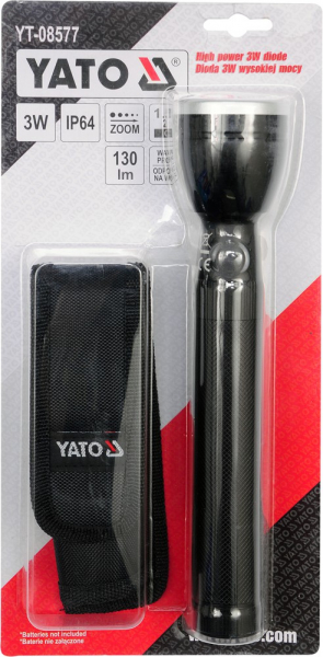 Lanterna cu LED YATO, functie zoom, 3W, 130lm [8]