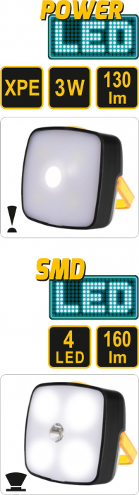Lanterna de cap VOREL 3W 4 led 160lm [6]