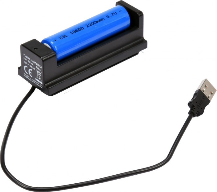 Lanterna led YATO reincarcabila 6W 500lm XPG3 ZOOM 2000 mAh USB [3]