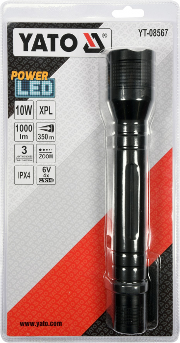Lanterna led YATO 10W 1000lm XPL ZOOM [3]