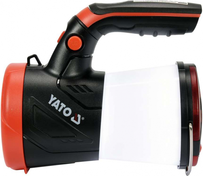 Lanterna pistol LED 3 in 1 YATO 530lm IP54 3.7V Li-Ion 4400 mAh 500m ABS [2]
