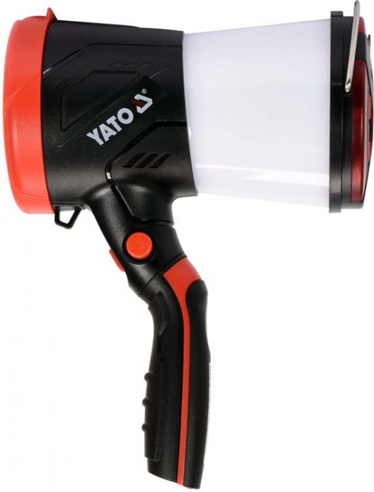 Lanterna pistol LED 3 in 1 YATO 530lm IP54 3.7V Li-Ion 4400 mAh 500m ABS [4]