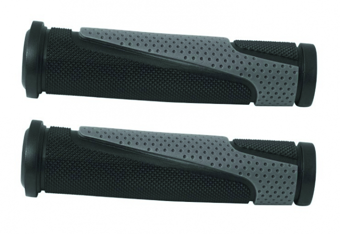 MANSOANE - CAPER - TPR Forma ergonomica Anti-alunecare - Bi-Color (Negru - Gri) - 130mm