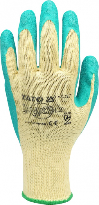 Manusi protectie YATO, bumbac/latex, marime 10 [2]
