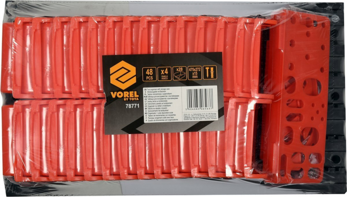 Panou cu organizatoare VOREL 48buc PVC 475x272x15mm [7]