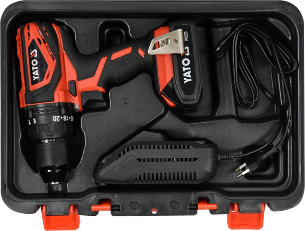 Masina de gaurit/insurubat cu percutie YATO, 18V, 1 X 2Ah, Li-Ion, 40Nm [5]