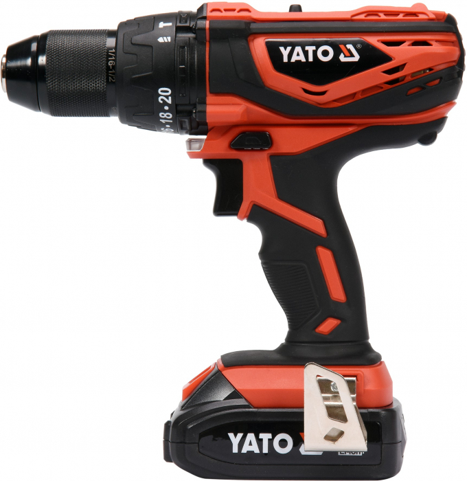 Masina de gaurit/insurubat cu percutie YATO 18V Li-Ion 1X2Ah 40Nm [2]