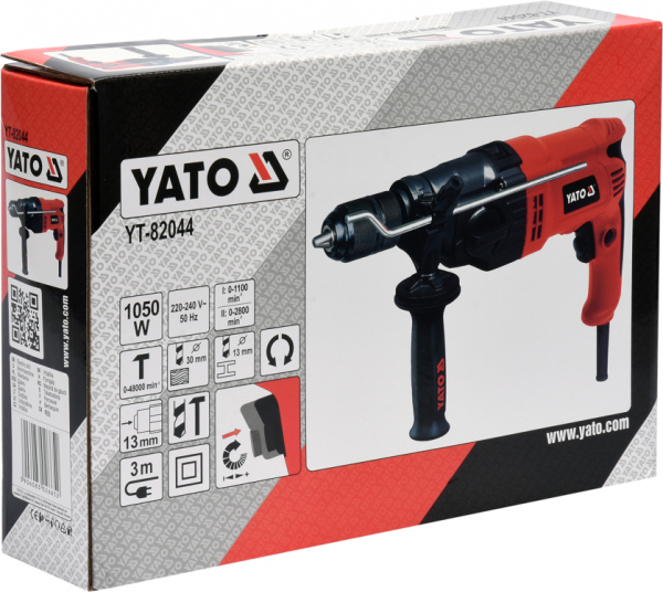 Masina de gaurit YATO, cu percutie, 1050W [3]