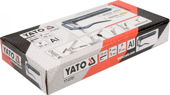Masina de gresat YATO cu furtun rigid 120ml [3]