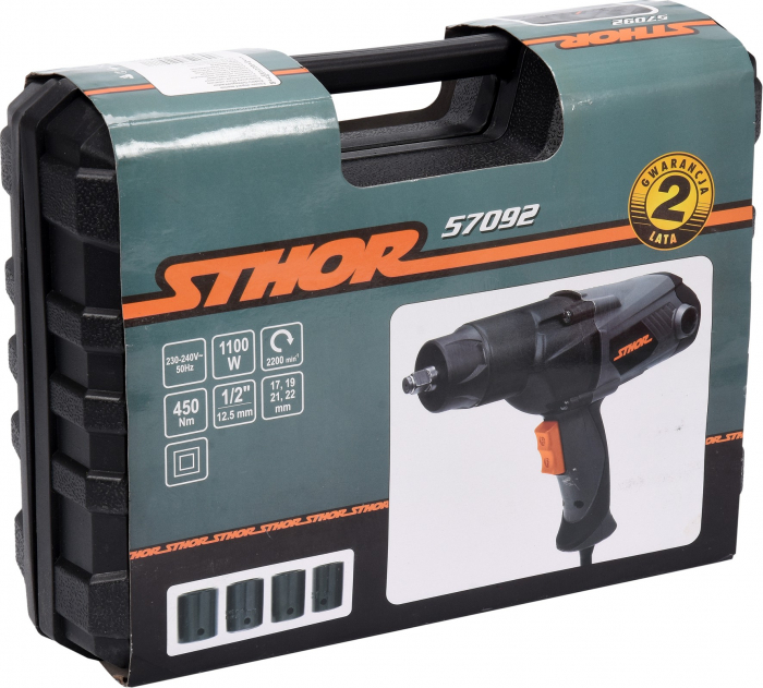 Masina de Insurubat cu impact STHOR 1/2 Inch 1100W 450Nm [4]
