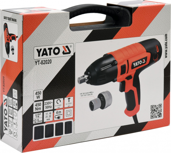 Masina de Insurubat YATO, Cu Impact, 1/2 Inch, 450W, 450Nm [7]