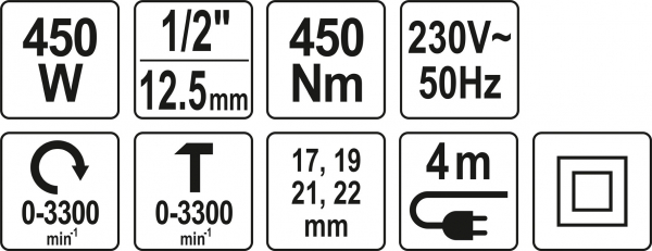 Masina de Insurubat YATO, Cu Impact, 1/2 Inch, 450W, 450Nm [10]