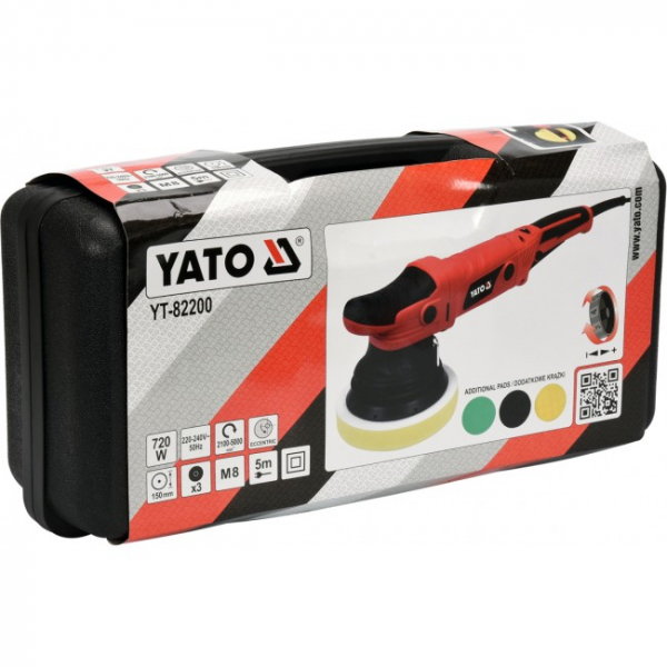 Aparat de polisat YATO, tip polizor, excentric, 720W, 150mm [5]