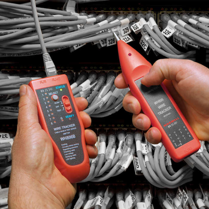 Maxwell Digital - Tester pt. perechi de cabluri, cu LED. Tester cablu RJ45 [2]