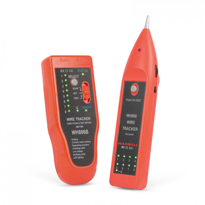 Maxwell Digital – Tester pt. perechi de cabluri, cu LED. Tester cablu RJ45 Scule de Mana 2023-09-22 3