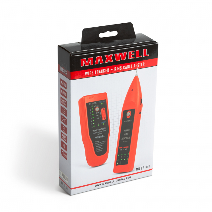 Maxwell Digital - Tester pt. perechi de cabluri, cu LED. Tester cablu RJ45 [7]