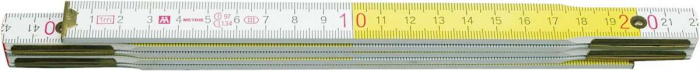 METRU TIMPLARIE LEMN 1M ALB-GALBEN VOREL [2]