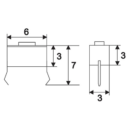 Microintrerupator 1 circuit 0,05A-12VDC OFF-(ON), set 20 buc. [2]