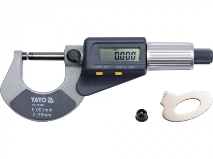 Micrometru cu afisaj digital 0-25mm 0,001 mm YATO Constructii si Amenajari Interioare 2023-09-27