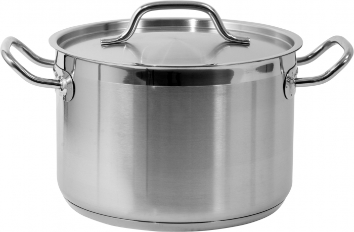 MIDIUM STOCKPOT WITH LID SS 24X16CM 7,2L