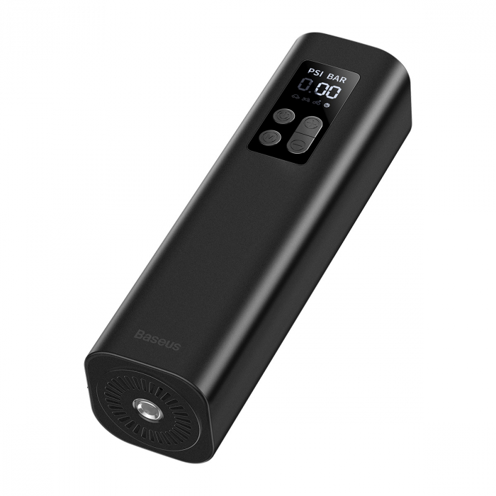Mini compresor auto BASEUS 12V 0.2 - 150 PSI 30 l/min cablu 3m LED (negru) CRCQ000001 [5]